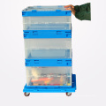 Japanese Style Transparent Clear Plastic Turnover Box with Lids